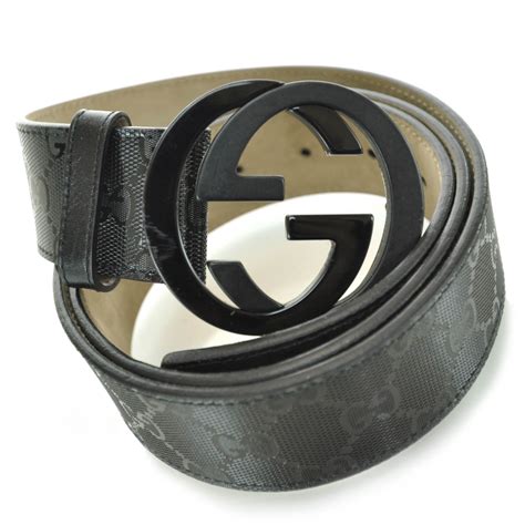 men's black gucci belts|gucci belt men's black imprime.